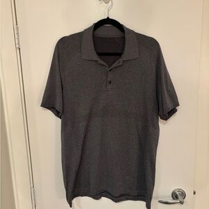 lululemon athletica Charcoal vent tech Polo Shirt